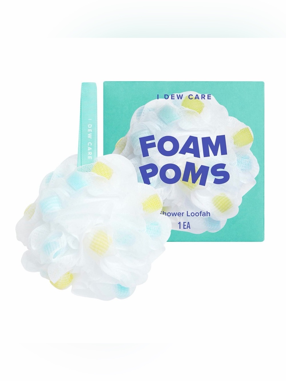 NIB I DEW CARE Foam Poms Shower Loofah